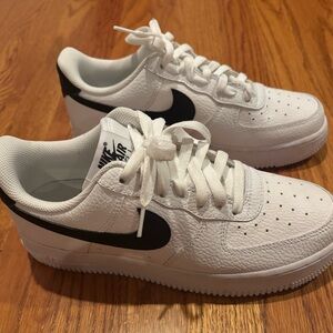 Nike White and Black Athletic Shoes